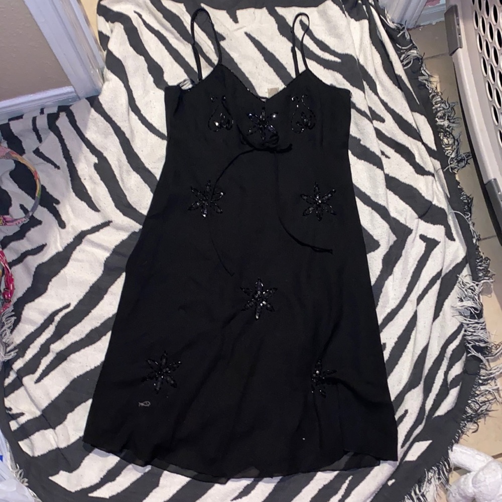 Little black dress with sequins